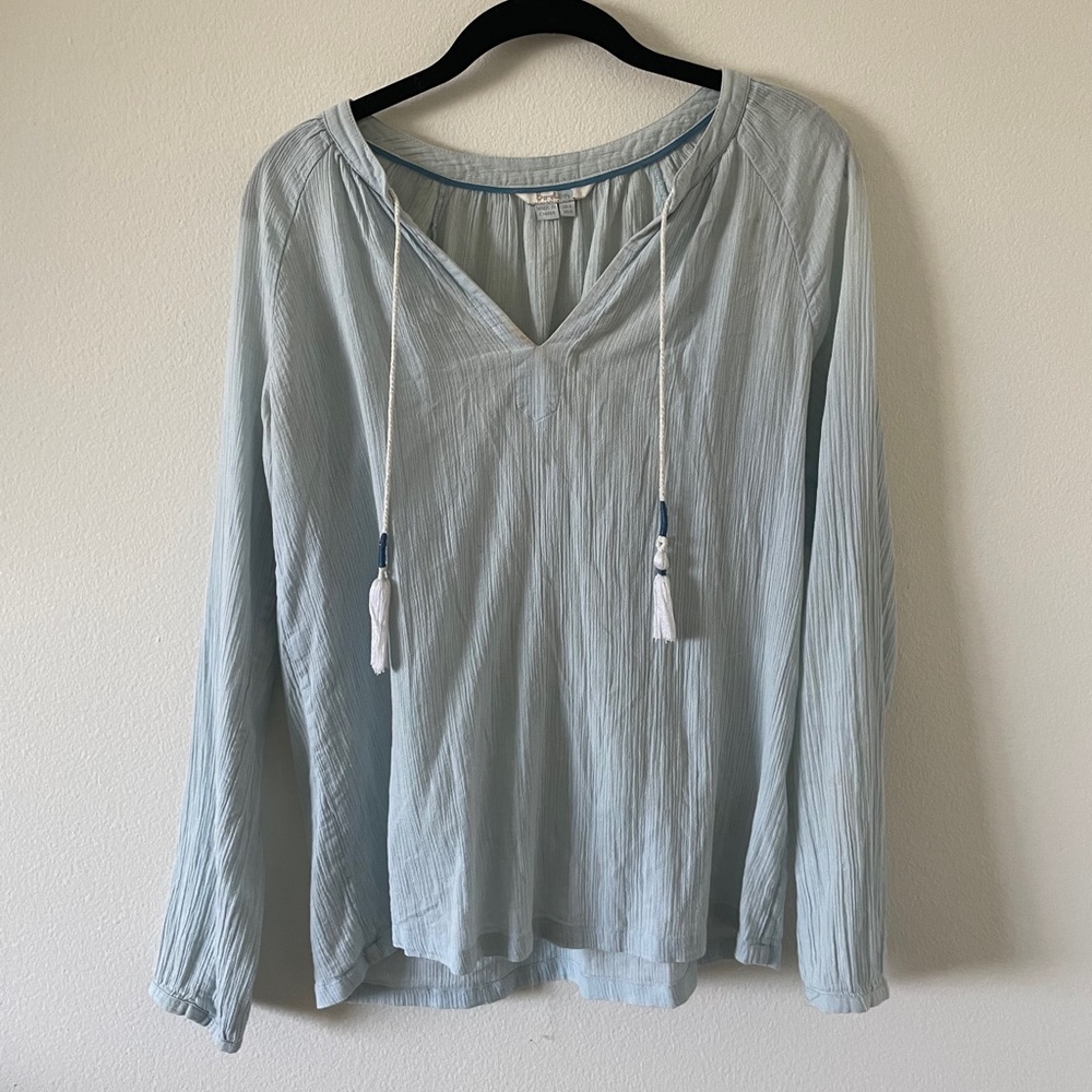 Boden Peasant Blue Top